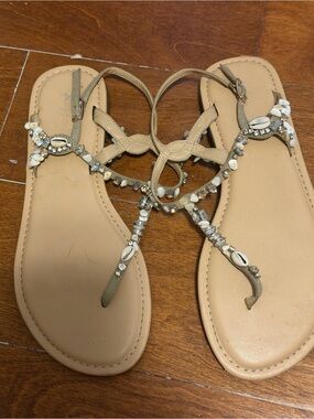 Xappeal Women’s Beach Shell Sandals – Size 9 🌊🐚
